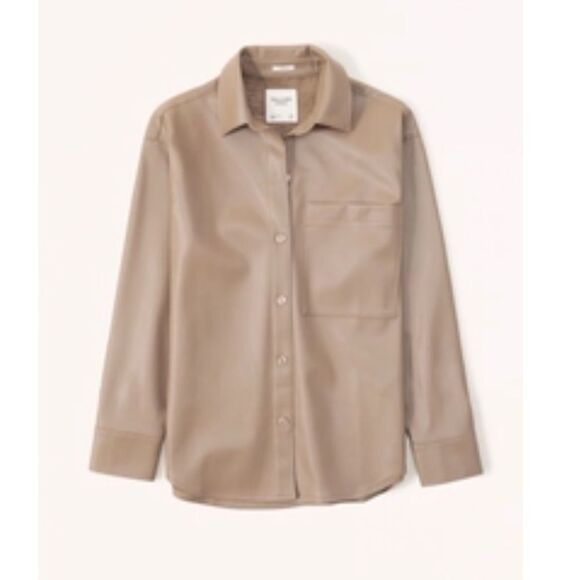 Abercrombie Leather Shirt - Picture 1 of 4
